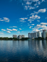 Naklejka premium view of city