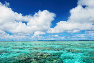 Chuuk Atoll seen from Kimishima Atoll