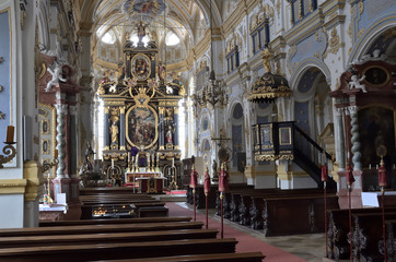 Fototapeta na wymiar Wallfahrtskirche Maria Himmelfahrt, Niederschönenfeld