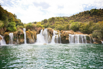 Krka, Sibenik, Croatia - Enjoying the calming waterfalls of Krka National Park