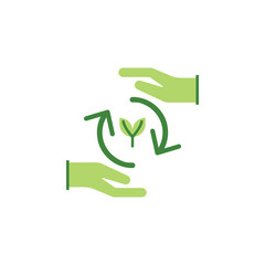 save the world, bio colored icon. Elements of save the earth illustration icon. Signs and symbols can be used for web, logo, mobile app, UI, UX