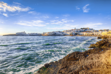 Historic central city of the beautiful town called Vieste.
