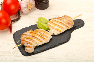 Grilled chicken thighs