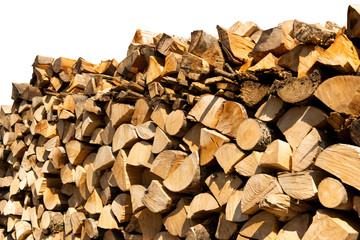 chopped firewood background