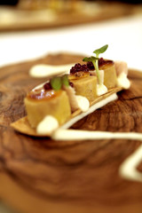 close up of fancy cuisine dessert