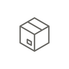 Box, delivery vector icon . Simple element illustration from UI concept. Box, delivery vector icon . Cargo Icon Vector Illustration.