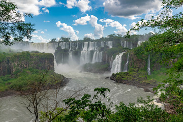 Iguazu Falls at the border of Argentina and Brazil