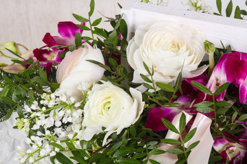 Fresh roses bouquet