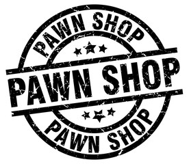 pawn shop round grunge black stamp