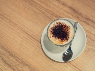 Milk Coffee with grainy chocolate 