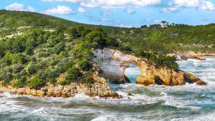 Gargano coast: San Felice arch (Architello)