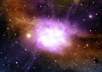 galaxy in a free space