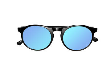 vintage Sunglasses on white backgound