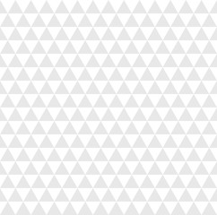 Clear white mosaic abstract seamless backround. White triangular low poly style pattern. Vector illustration