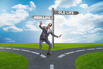 Concept of new and old life