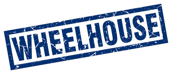 square grunge blue wheelhouse stamp © Aquir