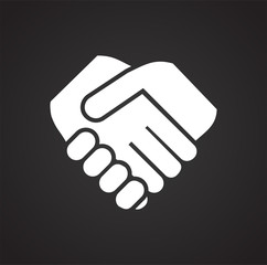 Peace icon on background for graphic and web design. Simple vector sign. Internet concept symbol for website button or mobile app.