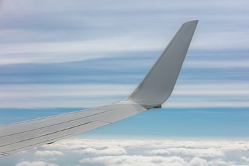The fragment of an airplane wing