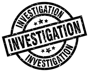 investigation round grunge black stamp