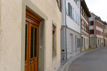  the historic village of Steckborn in  Switzerland with ist bourgeoisie buildings