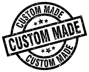 custom made round grunge black stamp
