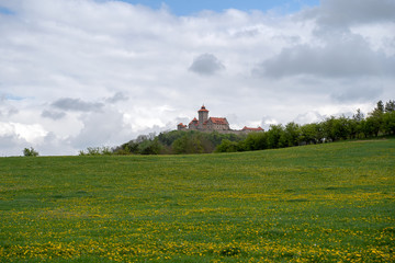 Fototapeta premium Wachsenburg als Teil der drei Gleichen in Thüringen