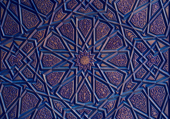 Ottoman Turkish  art with geometric patterns