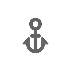Anchor, marine, ship icon. Element of materia flat maps and travel icon. Premium quality graphic design icon. Signs and symbols collection icon for websites