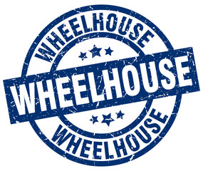 wheelhouse blue round grunge stamp © Aquir