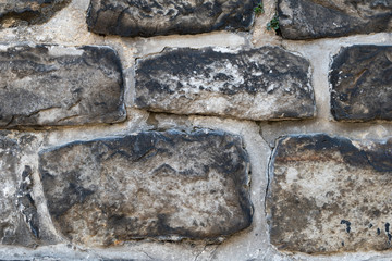 Closeup of historical wall