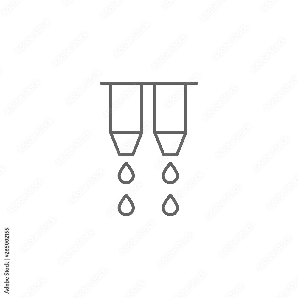 Poster drop, 3d printing icon. element of 3d printing icon. thin line icon for website design and developme