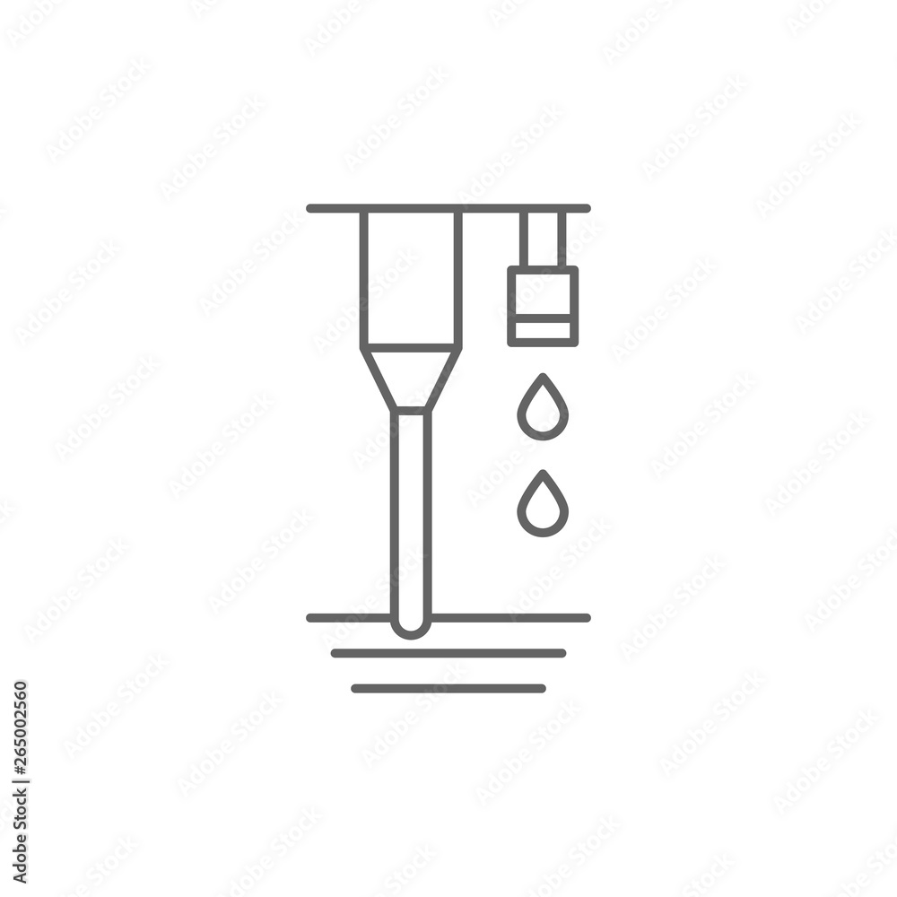 Poster material, 3d printing icon. element of 3d printing icon. thin line icon for website design and devel