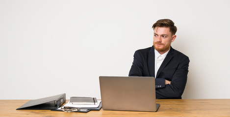Businessman in a office portrait