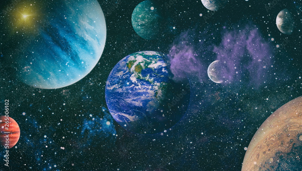 Canvas Prints planet earth from space orbital view, our planet from the orbit. this image furnished by nasa
