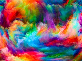 Fotobehang Mix van kleuren Virtuele verf