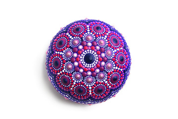 Beautiful mandala rock