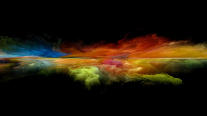 Obraz na płótnie Canvas Sunset Particles