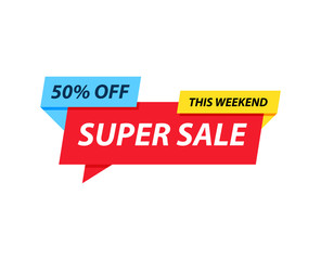 Sale tag. Special offer, big sale, discount, best price, mega sale banner. Shop or online shopping. Sticker, badge, coupon, store. Vector Illustration.