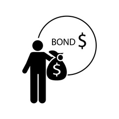 Bond, invest, investment icon. Element of investor man icon. Premium quality graphic design icon. Signs and symbols collection icon for websites, web design, mobile app