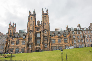 Fototapeta na wymiar The University of Edinburgh New College Edinburgh Mound Pl Scotland Great Britain