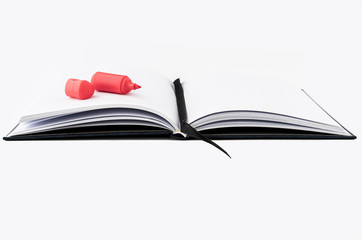 A isolated note book on a white background.