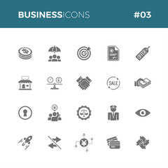 Business icons set #03