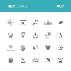 Seo icons set #07