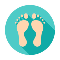Feet Circle Icon