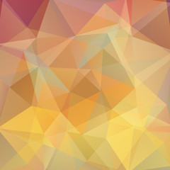 Background of yellow, beige geometric shapes. Mosaic pattern. Vector EPS 10. Vector illustration