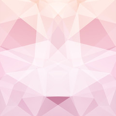 Background of geometric shapes. Pastel pink mosaic pattern. Vector EPS 10. Vector illustration