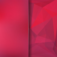 Obraz premium Abstract pink mosaic background. Blur background. Triangle geometric background. Design elements. Vector illustration