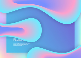 Landing page with liquid dynamic elements and fluid shapes.