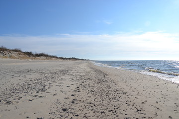 Sunny windy day on the Baltic sea