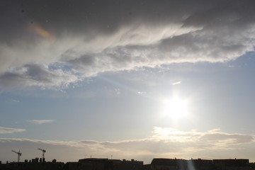 cloud sun cloudy sky sunny day rain